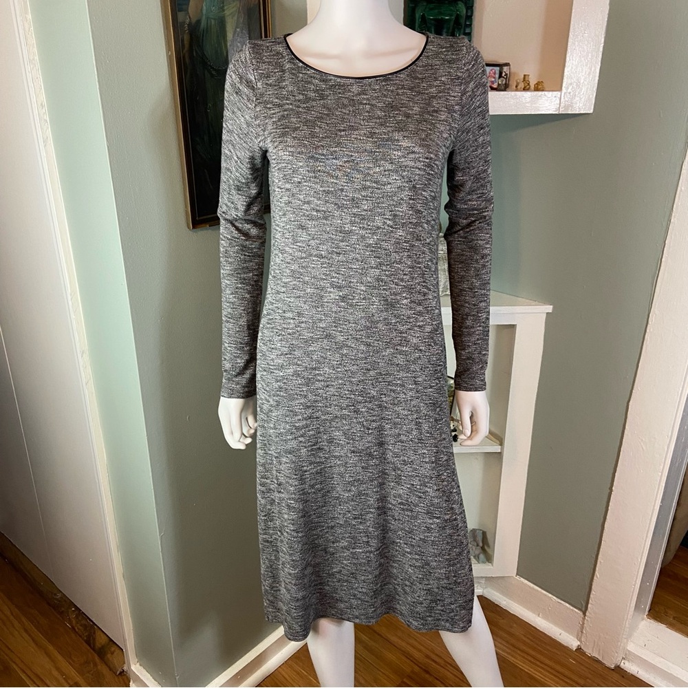 White House Black Market Marled Tabard Tunic Long Shirt Long Sleeve Dress Small